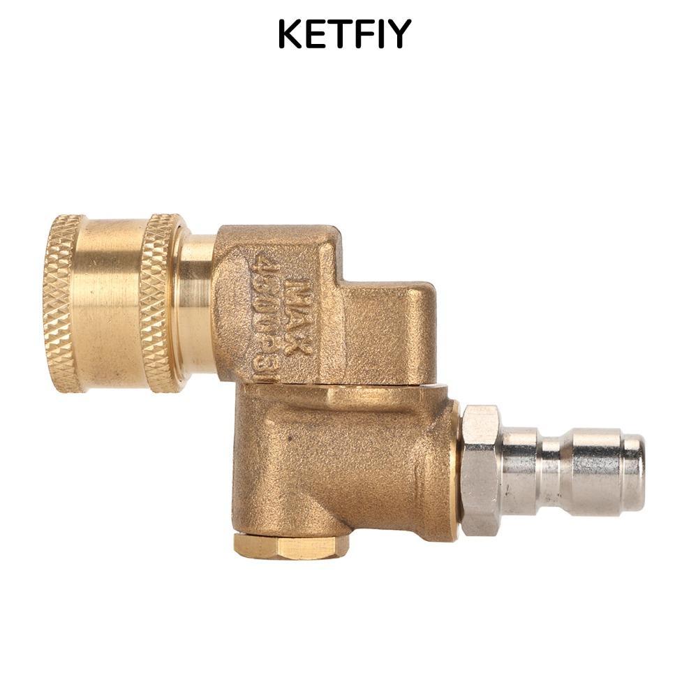 Khớp nối xoay kết nối nhanh KETFIY, Khớp nối xoay máy rửa áp lực 5 góc 180 độ 4500 PSI, Bộ chuyển đổ