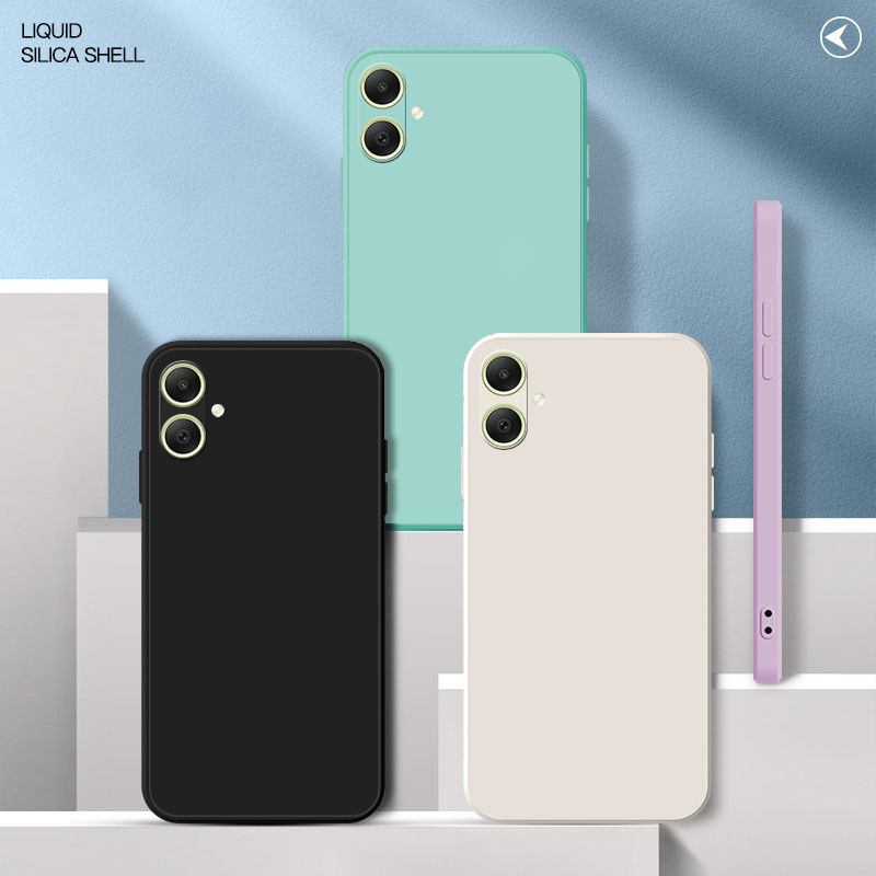 Dành Cho Samsung Galaxy A04 Vuông Silicon Lỏng Ốp lưng Samsung A04 A04E A05 A06 Ốp Lưng Bảo Vệ Camer