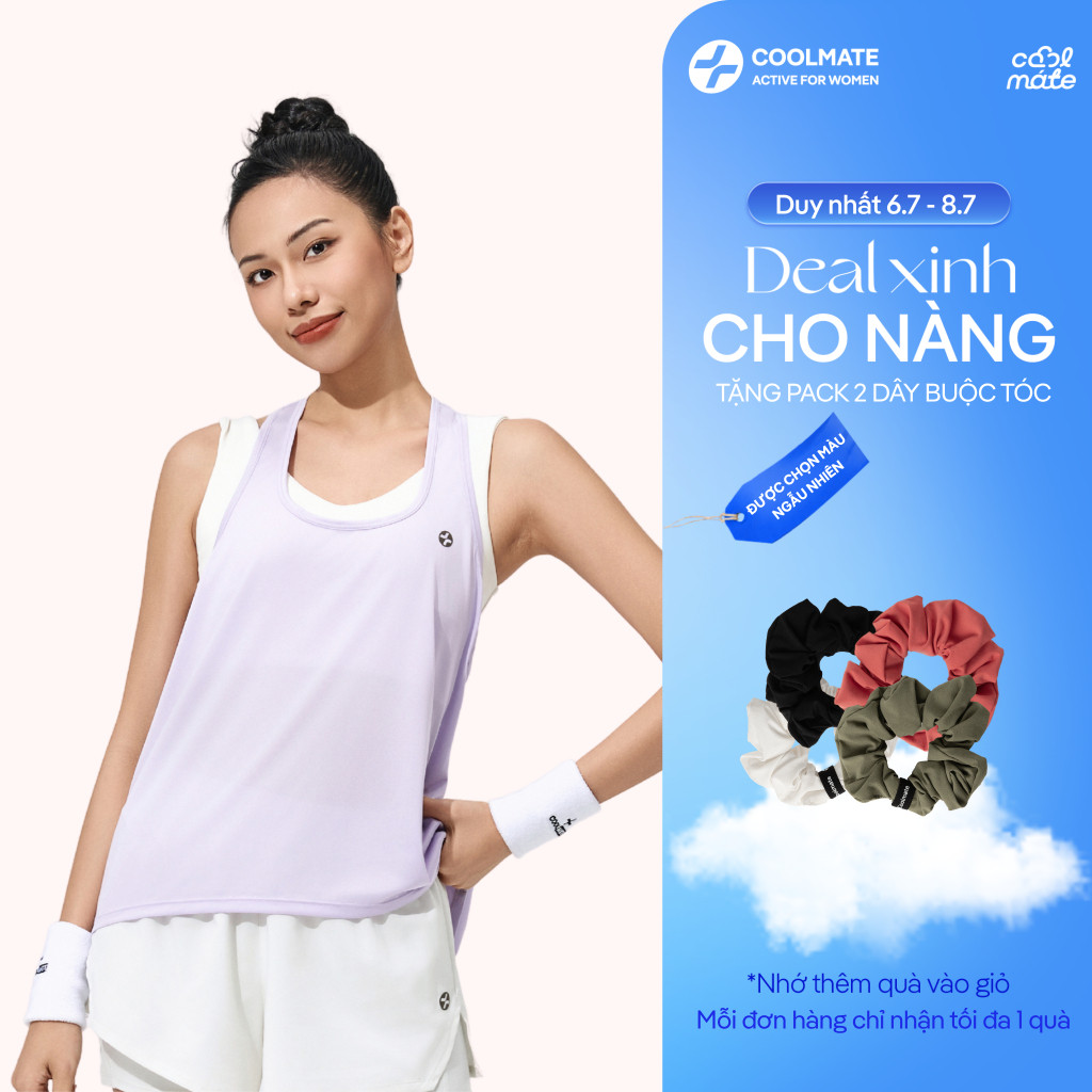 [359k TẶNG QUÀ]Áo Singlet thể thao nữ chạy bộ Core Tank thoáng khí (không kèm bra trong) Coolmate Women