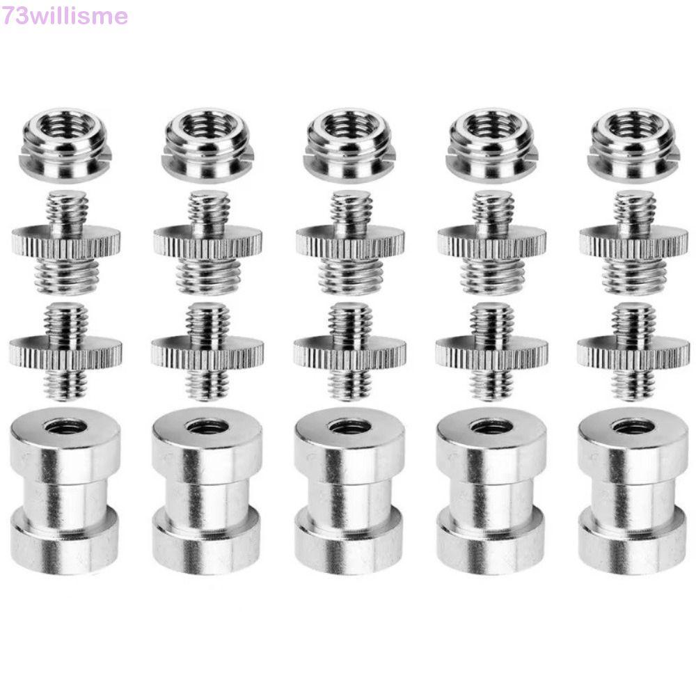 Bộ đai ốc vít máy ảnh WILLISME, Bộ vít gắn từ nam sang nữ 1 / 4 "đến 3 / 8", Spigot Stud 1 / 4 Inch 