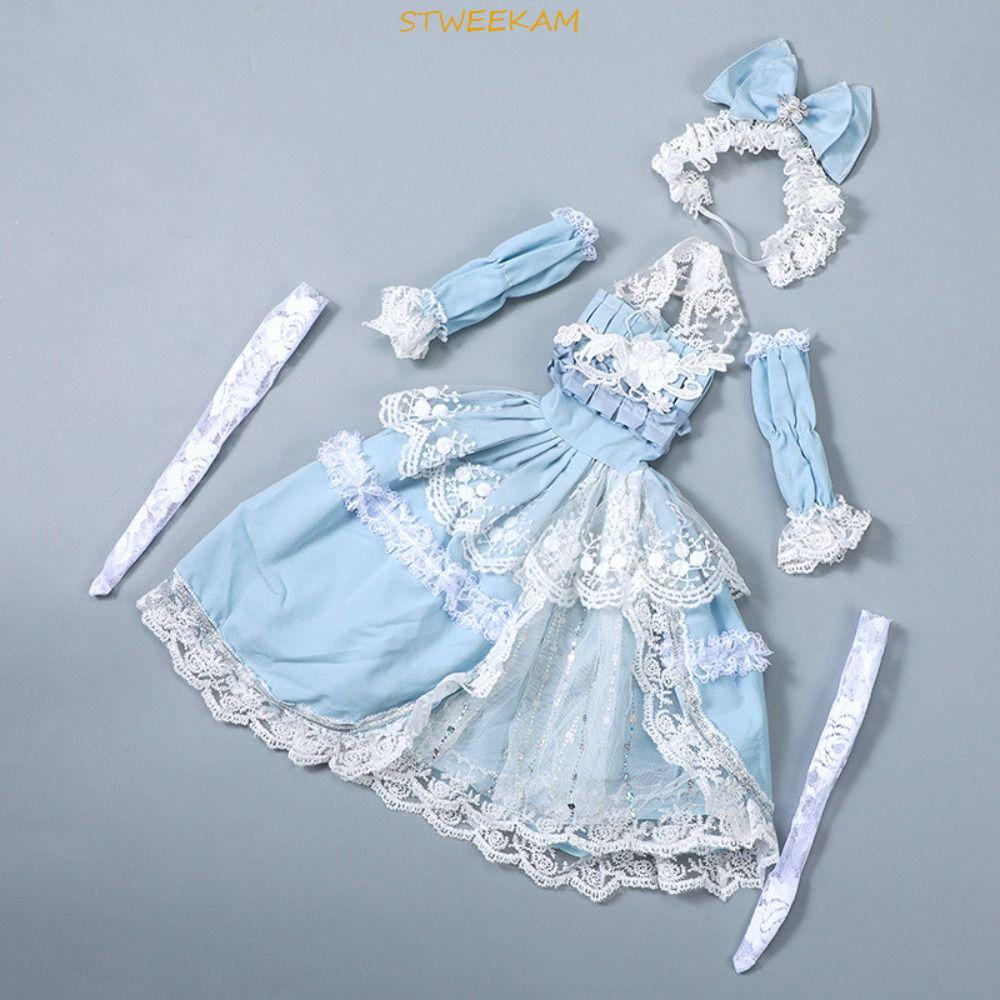 STWEEKAM 1 / 3 Quần áo búp bê BJD, Váy treo công chúa Rococo cổ điển 60cm, Bé gái ăn mặc Đồ chơi DIY