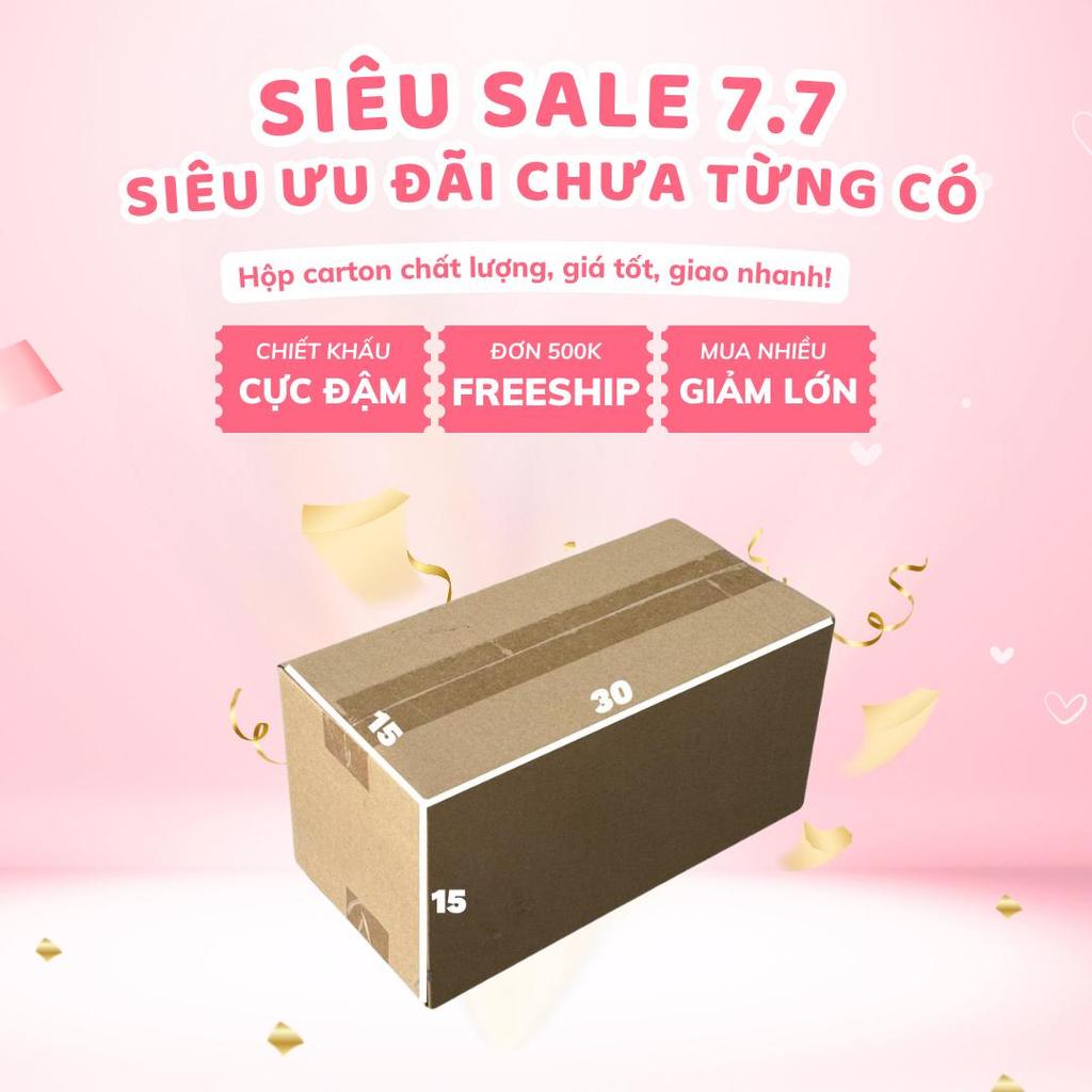 hộp carton đóng gói hàng 30x15x15 bộ 50