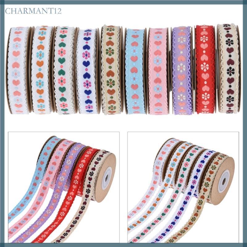 Char Heart Ribbon 5Yard để gói đồ trang trí đám cưới ngày lễ tình nhân