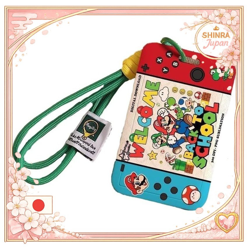 《Direct From Japan》  ID Card Holder Name Holder Cute Cartoon Character Pass Case Student ID Card Chi
