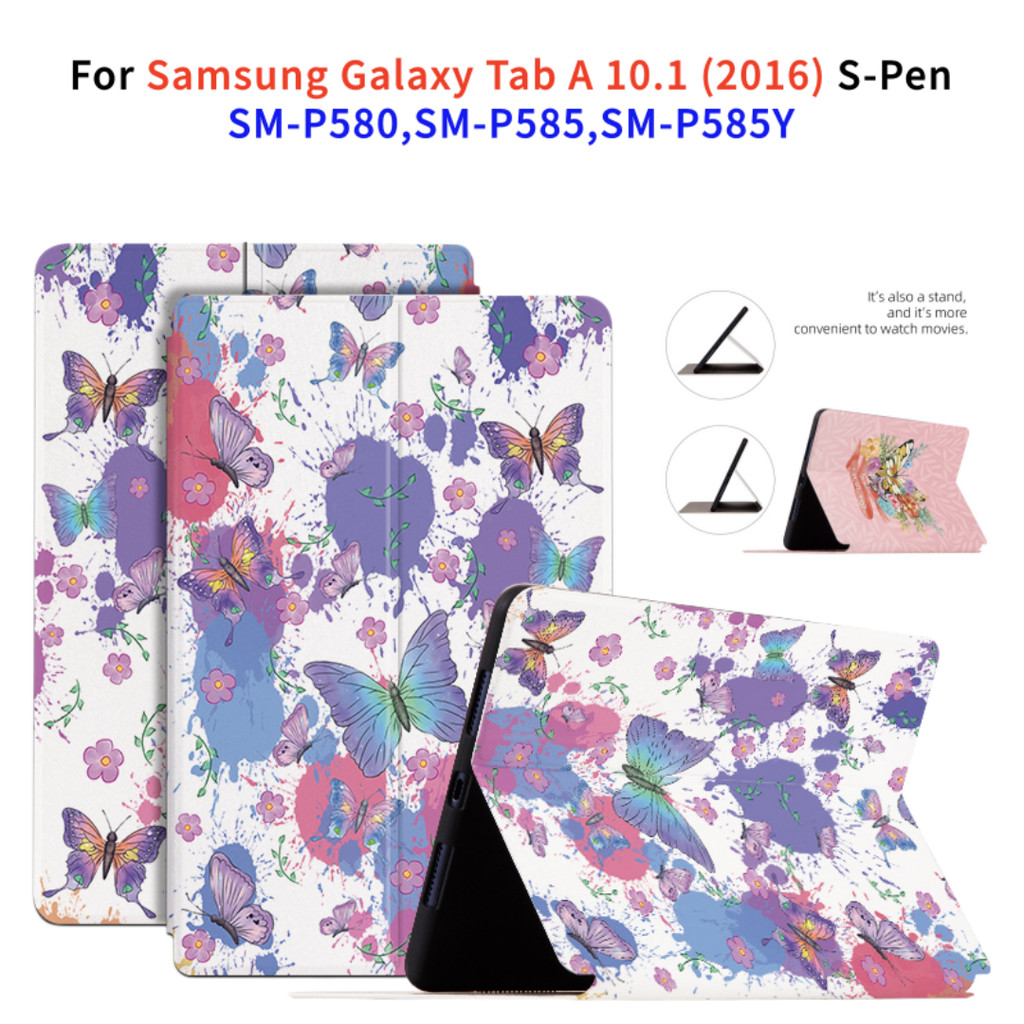 Dành Cho Samsung Galaxy Tab A 10.1 (2016) S-Pen SM-P580 SM-P585 SM-P585Y Vỏ Bảo Vệ Máy Tính Bảng Hoạ