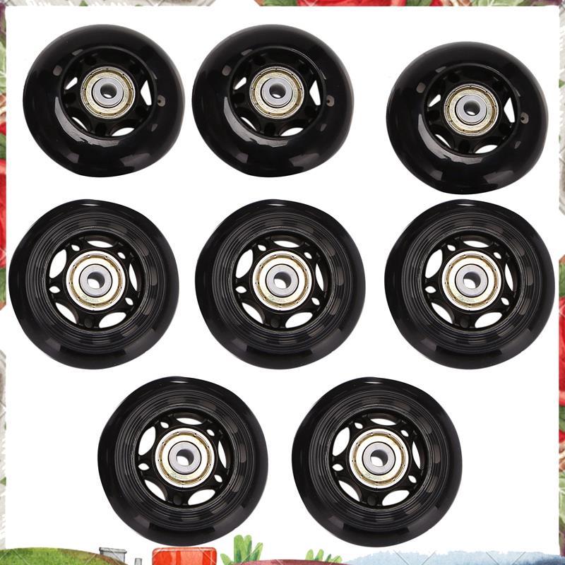 8 gói Bánh xe trượt patin nội tuyến, Bánh xe trượt patin trong nhà / ngoài trời, Bánh xe thay thế có