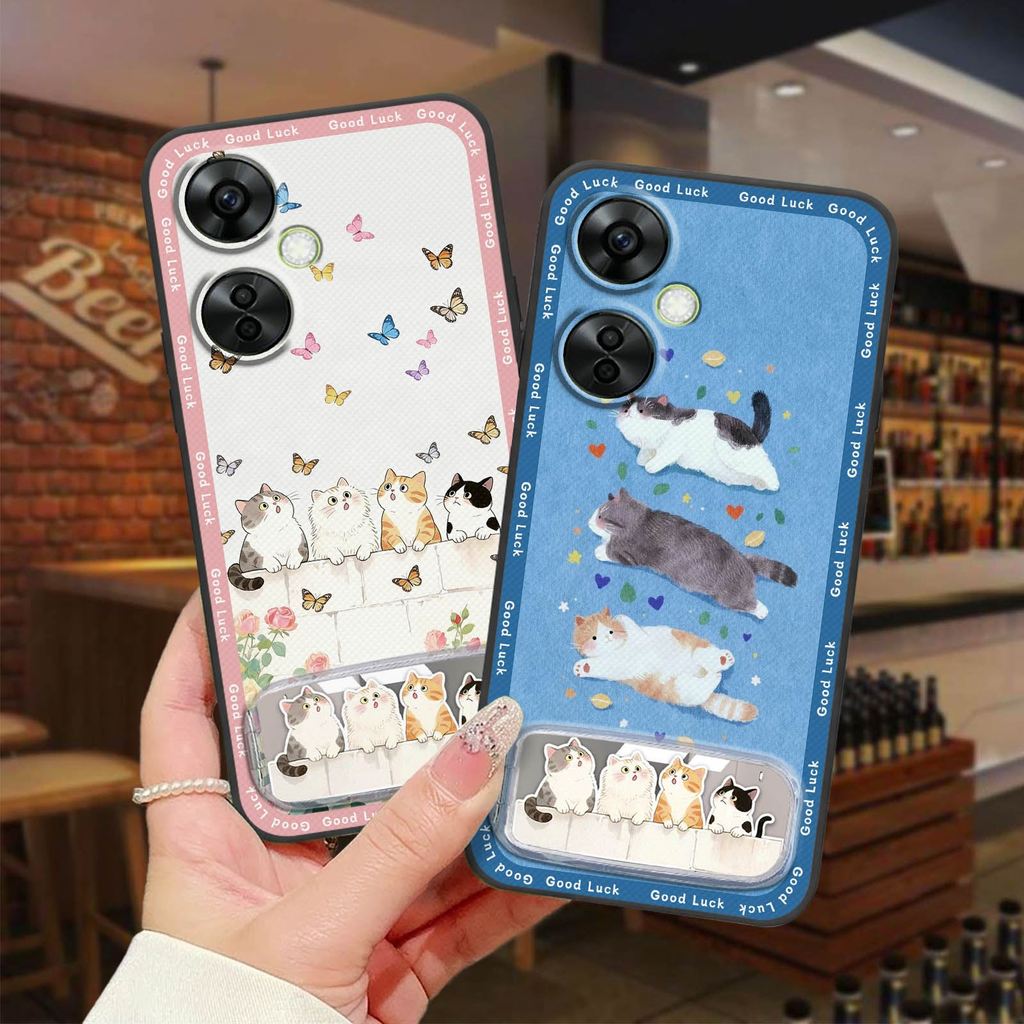 Chân Đế Ốp lưng 1 + Nord CE3 Lite / OnePlus Nord CE3 Lite Ba Chiều Chống Nước Hoạt Hình Gương Bảo Vệ