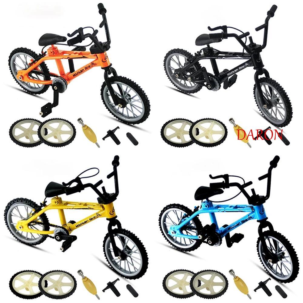 DARON Finger Bmx Bike dành cho trẻ em Mô phỏng hợp kim cho bé trai Xe đạp Mini lốp dự phòng