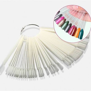 Móng que mẫu phom vuông nhọn tập sơn vẽ móng chuyên dụng set 50 que đủ 2 màu trong đục