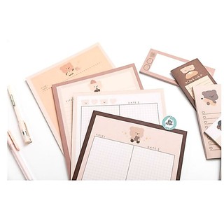 GIẤY NOTE GẤU NÂU SIZE L
