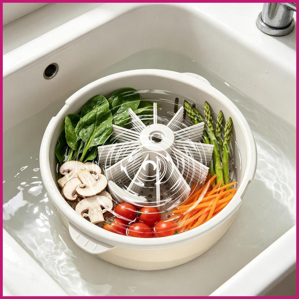 Salad Lớn Spinner Làm Sạch Bằng Tay Nhanh Khô Đa Năng Máy Lọc Rau Củ Quả Spinner Salad Máy Giặt shop