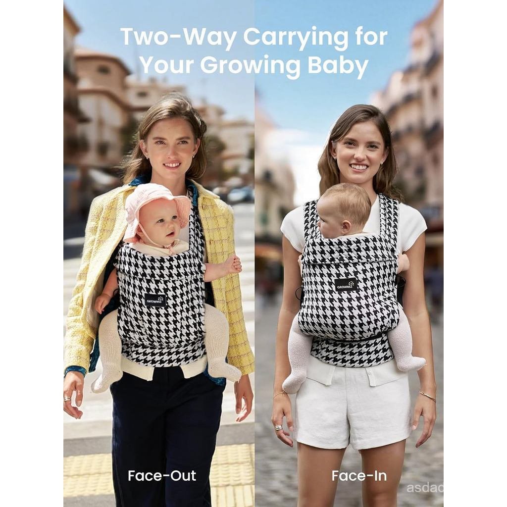 GROWNSY Baby Carrier, Suitable for Newborns to Toddlers, Light and Ergonomics, Suitable for Weight B