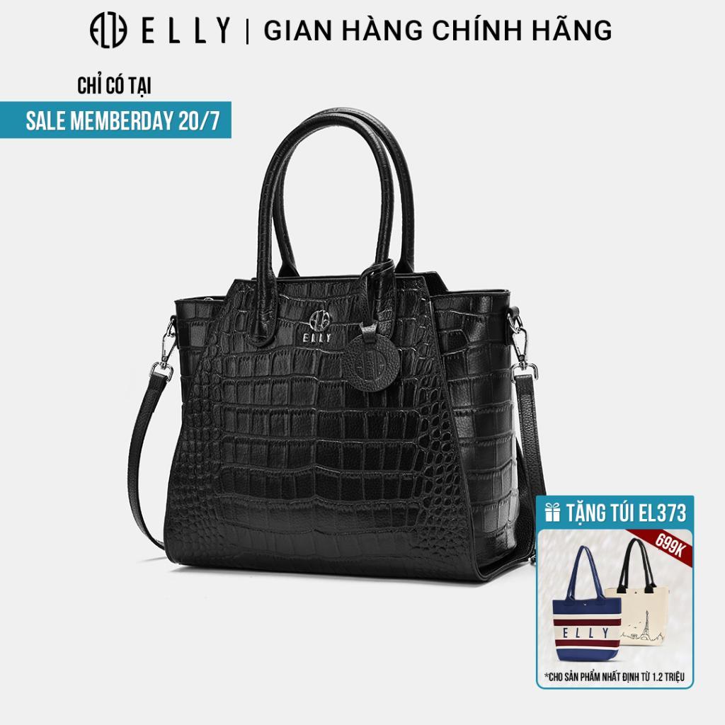 [TẶNG SUMMER GIFT 399K]  Túi xách nữ da thật ELLY ET87 túi xách tay Handheld Bag cao cấp sang trọng 