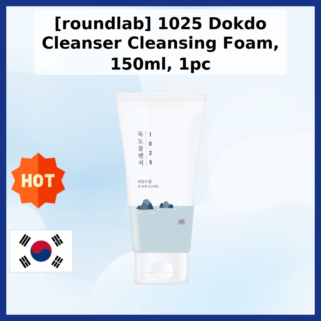 [roundlab] 1025 Sữa rửa mặt Dokdo Cleanser, 150ml, 1pc / Sữa rửa mặt Hàn Quốc / Sữa rửa mặt sâu của 
