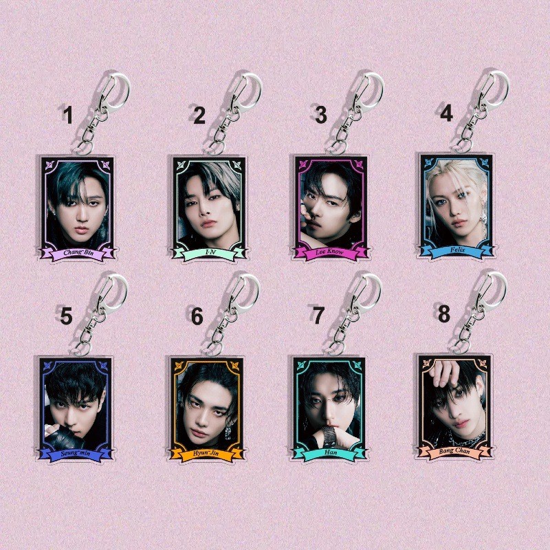 Stray Kids Lee Long Fu Fang Chan Lee Min Ho Han Ji Cheng Kim Seung Min Túi Móc Khóa Dây Treo 1196