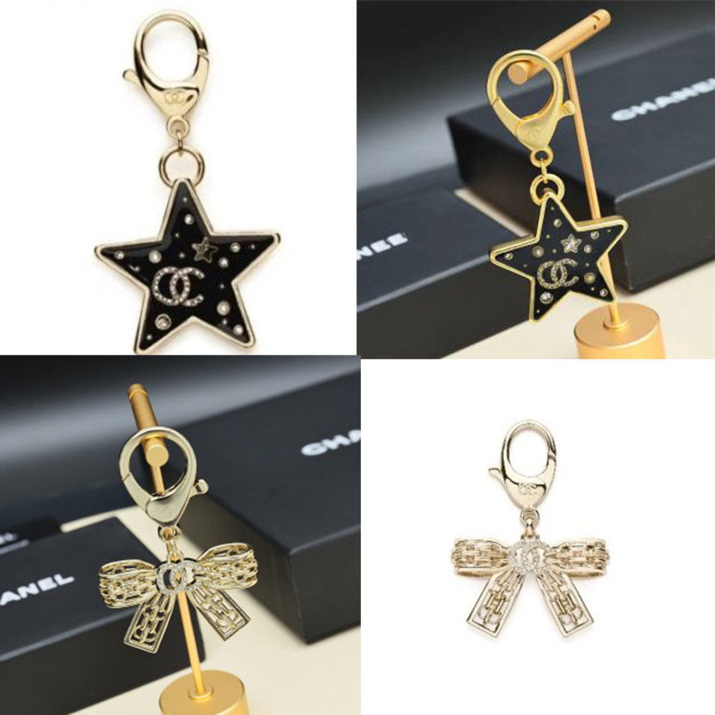K Fashionable and versatile rhinestone star Cuban chain keychain