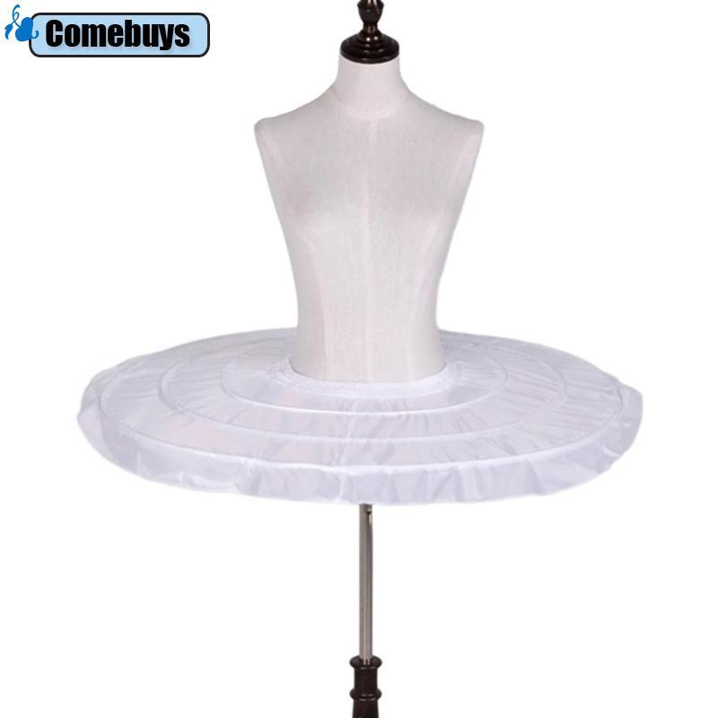 Com * Nữ thập niên 1950 Váy Vòng Ngắn Cưới Cô Dâu Victoria Petticoat Nửa Trượt Múa Ba Lê Crinoline V