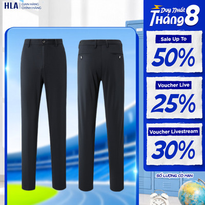 [GIẢM 50%] Quần tây nam HLA thanh lịch ống đứng, co giãn tốt, thoái mái vận động