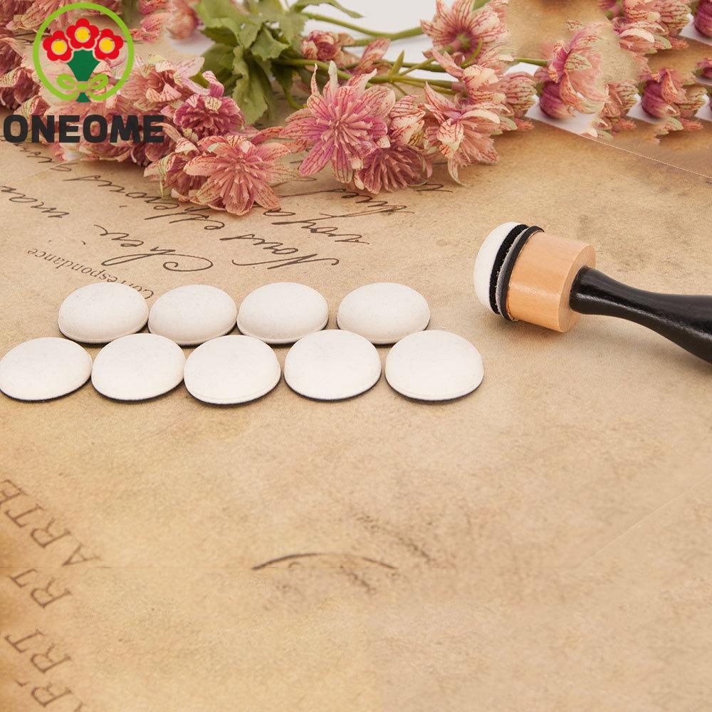 ONEOME Flat Domed Foam Refills Tool, Foam DIY Scrapbooking Mini Ink Paints Mixing Blending Tools, Gi