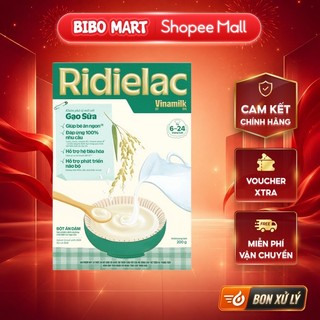 Combo 2 Hộp Bột Ăn Dặm Gạo Sữa Ridielac 200g Thơm Ngon Bổ Dưỡng Cho Bé 6M-24M - Bibo Mart
