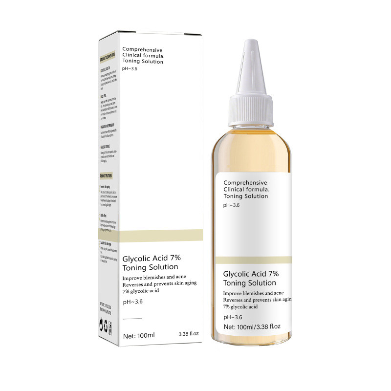 ((240ml * 4) (100ml * 6) LUNON LUNOON Ethanol Fruit Acid Toner Loại bỏ mụn kín 7% Glycol Acid Ethano