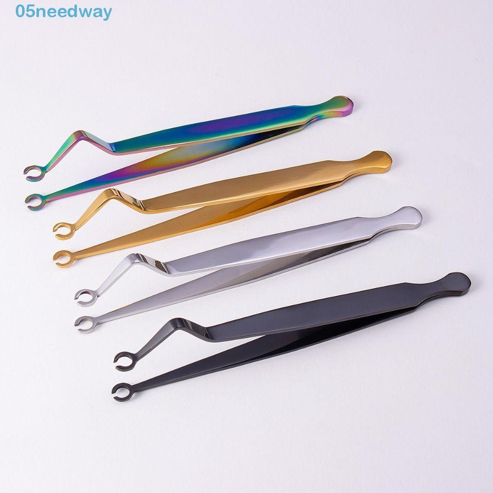 NEEDWAY Body Piercing Tool, Thép không gỉ Septum Piercing Tool Da Forceps, Khử trùng Mũi Stud Cathet