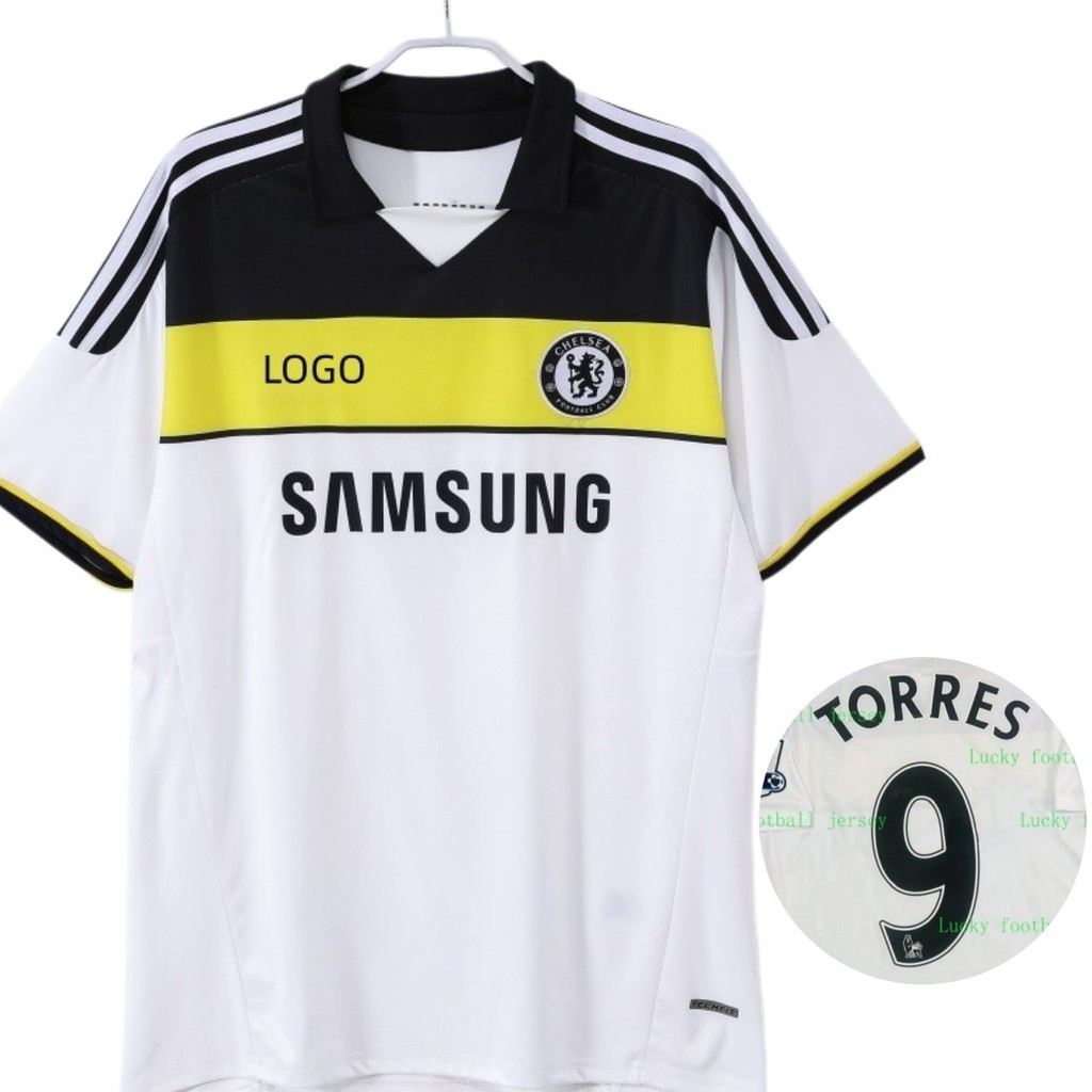 Áo sơ mi bóng đá Chelsea phiên bản cổ điển thứ 3 2011 / 12 S-2XL #9 TORRES