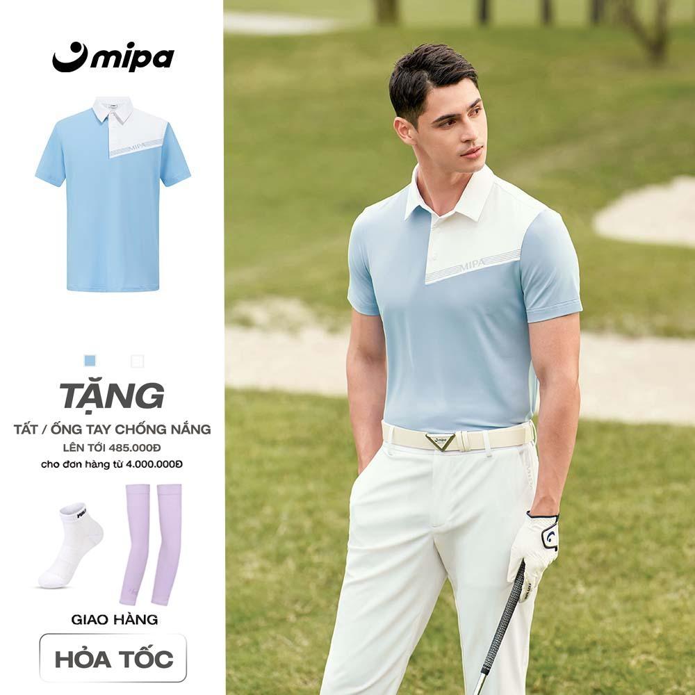 Áo thun nam có cổ Mipa thời trang Golf Pickleball Tennis chất liệu thấm hút mồ hôi nhanh khô và chốn