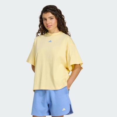 adidas Phong cách sống ÁO THUN 3 STRIPES STUDIO BOYFRIEND Nữ Màu vàng KU6059