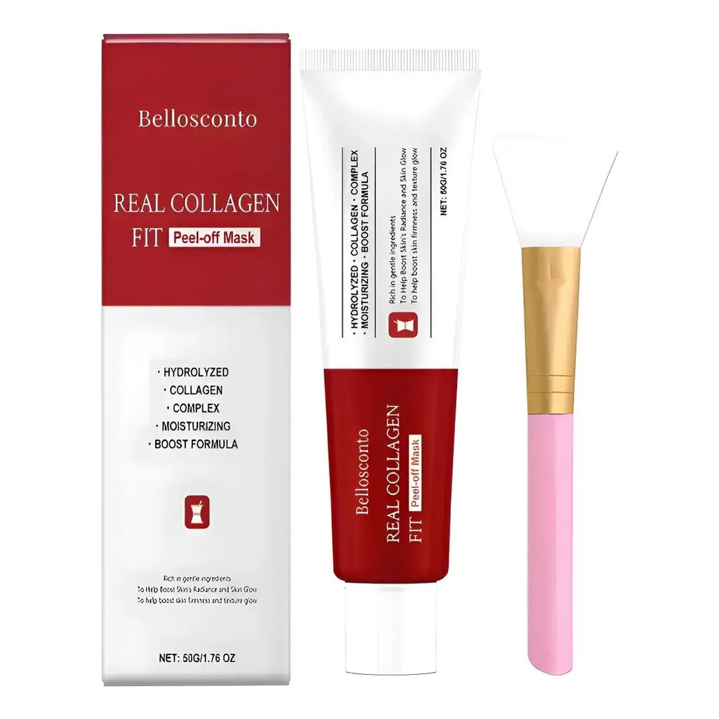 Mascara Peel Off Bellosconto Real Collagen Fit Todo Tipo GOGM