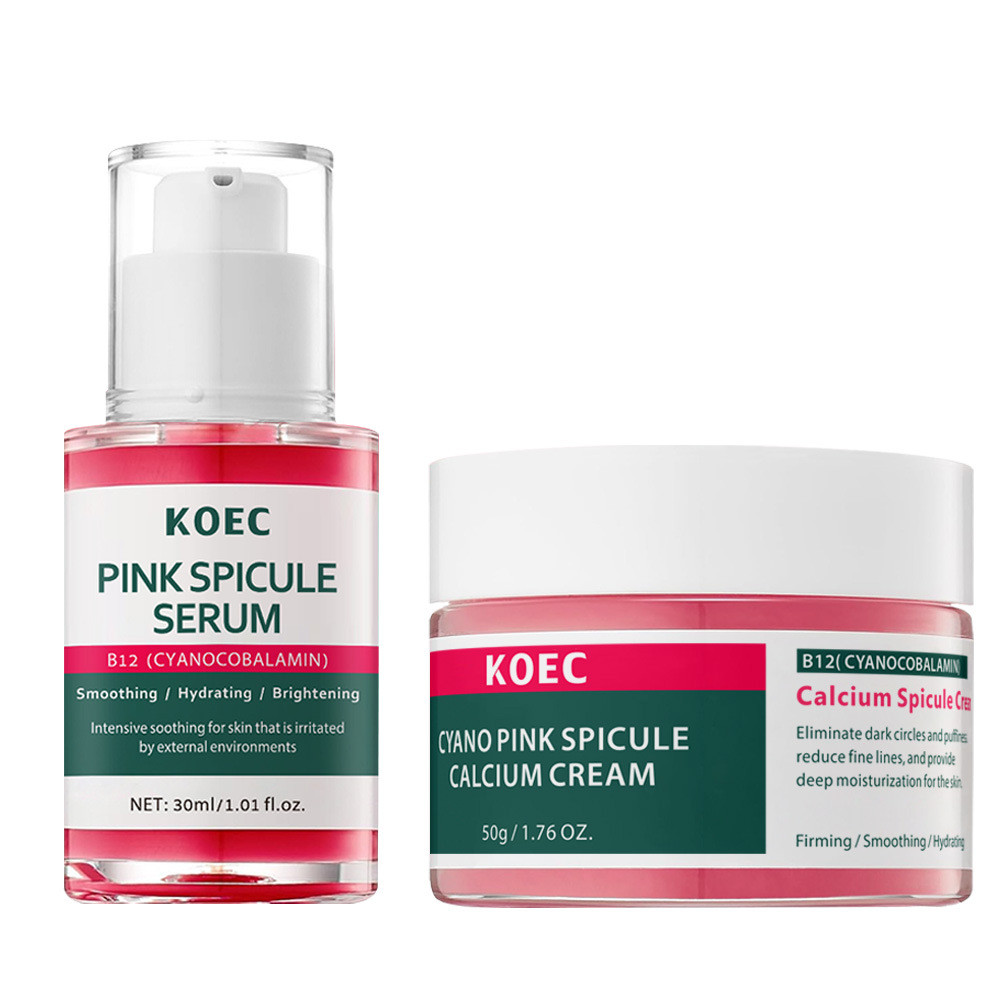 KOEC Canxi Powder Micro Needle Cream + Pink Micro Needle Essence Pink Spicule Serum & Cream2606DALY