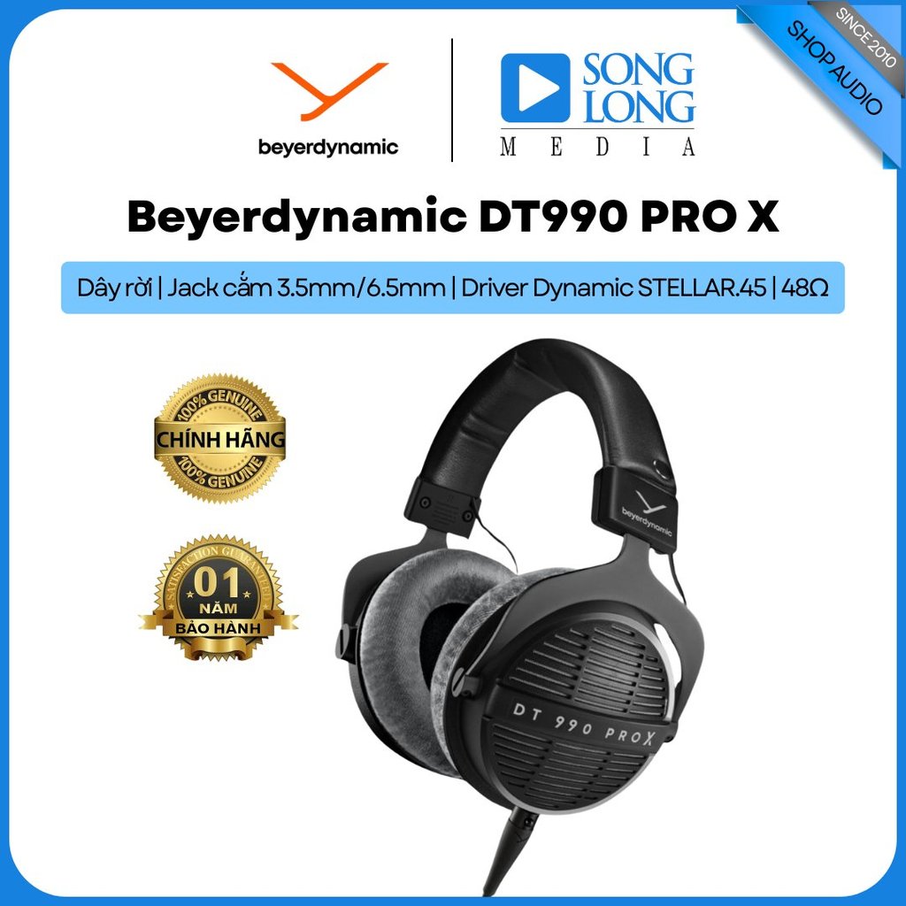 Tai nghe Beyerdynamic DT990 PRO X (48ohm) -  Hàng Chính Hãng - Songlongmedia