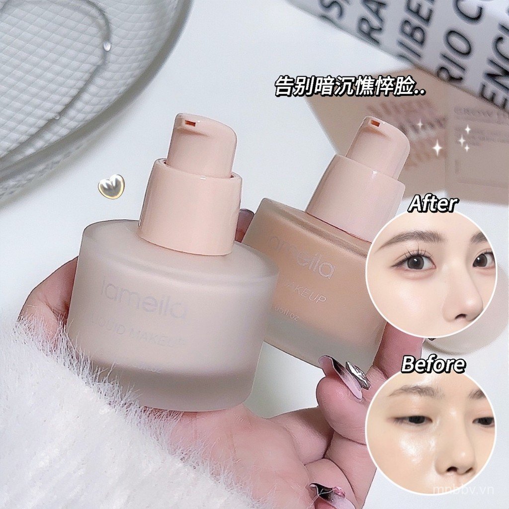 LAMEILA LAMEILA Clear Concealer Liquid Foundation bb Cream Isolation Chống Thấm Nước Mồ Hôi Nam Nữ O