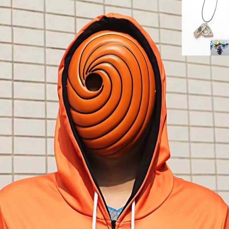 Mặt nạ Halloween Anime Nhật Bản Naruto Uchiha Obito, Mặt nạ Cosplay Tobi Madara Akatsuki
