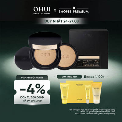 [OHUI Official] Phấn nước kiềm dầu che phủ cao mỏng nhẹ OHUI Ultimate Cover Denier Cushion SPF50/PA+++ 13G (Tặng 1 lõi)