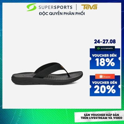 Dép Xỏ Ngón Nam Teva Hurricane - Đen - 1169492-BLK