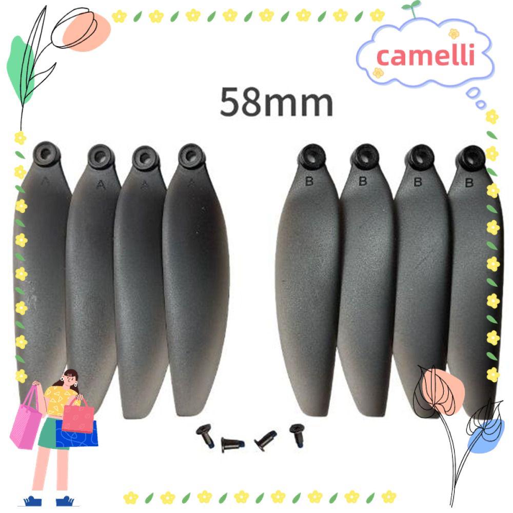 CAMELLI Điều Khiển Từ Xa Drone Phần, Lưỡi Cánh Quạt Gấp Màu Đen Đa Năng, Lưỡi Dự Phòng Quadcopter Bằ