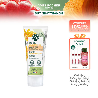 Kem dưỡng ẩm da tay suốt 48 giờ cho da khô và rất khô Yves Rocher Restorative Hand Balm 75ml