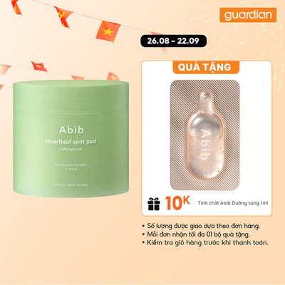 Miếng Bông Thấm Dung Dịch Dưỡng Ẩm Sáng Da Abib Glutathiosome Dark Spot Pad Vita Touch 220ml /60 Miếng