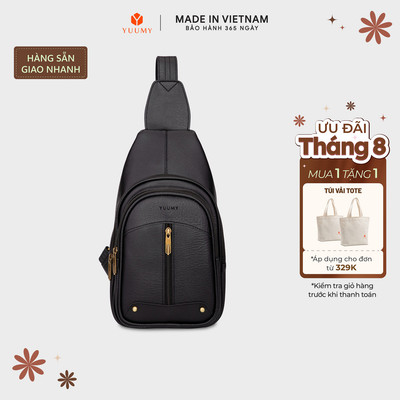 Balo Yuumy (Thời trang nữ đi chơi cỡ trung - Balo đeo chéo da YBAC1)