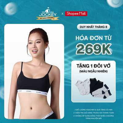 Áo Bra Top Nữ Jockey Generation Chất Liệu Cotton Dây Áo Mỏng Thoải Mái - J4006