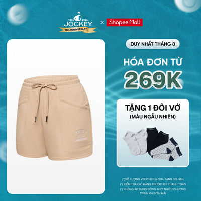 Quần Short Nữ Jockey Thun Da Cá Thêu Logo - J4093