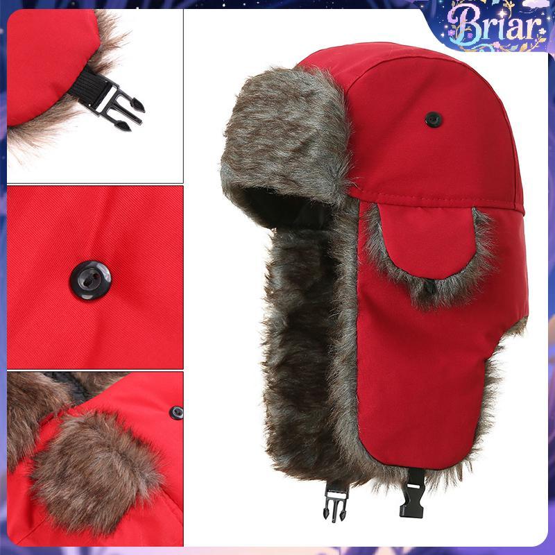Cod Người Đàn Ông Của Mùa Đông Trapper Aviator ER Hat Nga Earflap Không Thấm Nước Mũ Trượt Tuyết