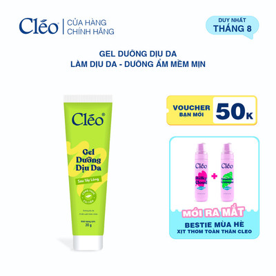[LIVE] Gel Dưỡng Da Cleo Soothing Gel Sau Tẩy Lông 20g