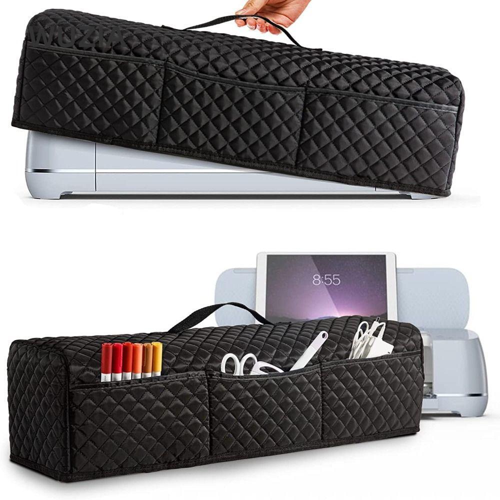 Vỏ bụi có đệm WUZIA, Vỏ máy nhẹ có thể gập lại, có túi cho phụ kiện Cricut cho Cricut Maker 3 / Make