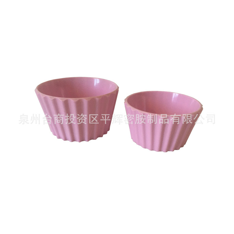 4inch và 3.5inch bát kem melamine, bát bánh melamine cho trẻ em, bát melamine gợn sóng cho trẻ em
