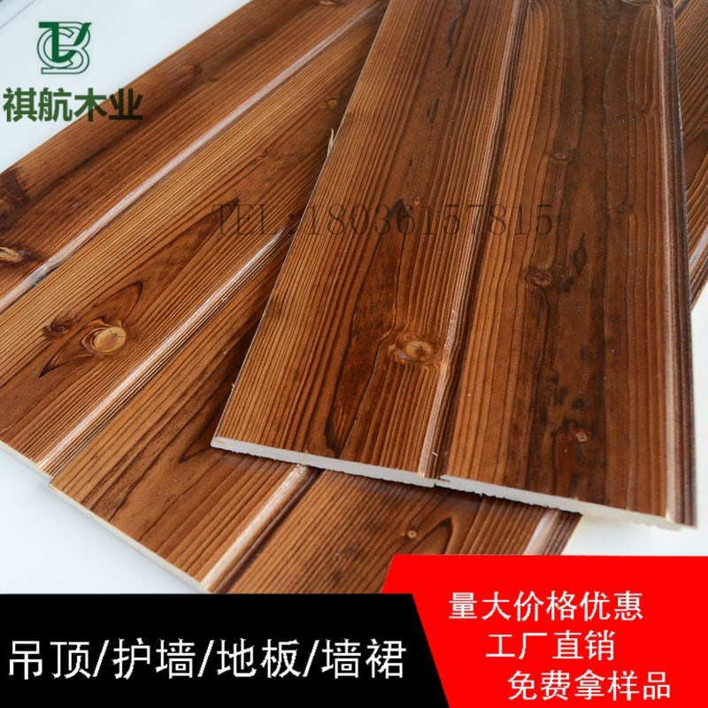 Fir Xông Hơi Ban Gỗ B & B Xông Hơi Không Sơn Nút Ban Trần Tường Bảo Vệ Váy Tường Fir Log Board Cabin