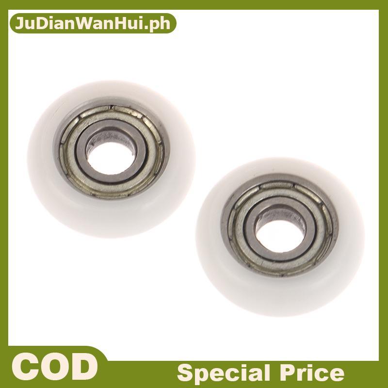 JuDianWanHui 2 Chiếc 695ZZ 5x18x6mm POM Nylon Vòng Loại Con Lăn Bánh Xe POM Bọc 695ZZ Mang Ròng Rọc 
