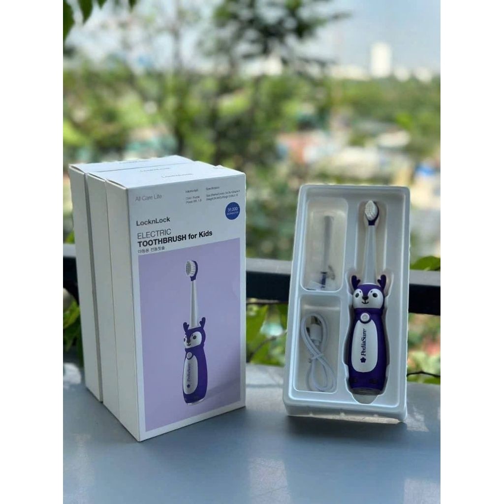 hàng chính hãng - bàn chải điện cho bé lock and lock hàng khuyến mãi sữa