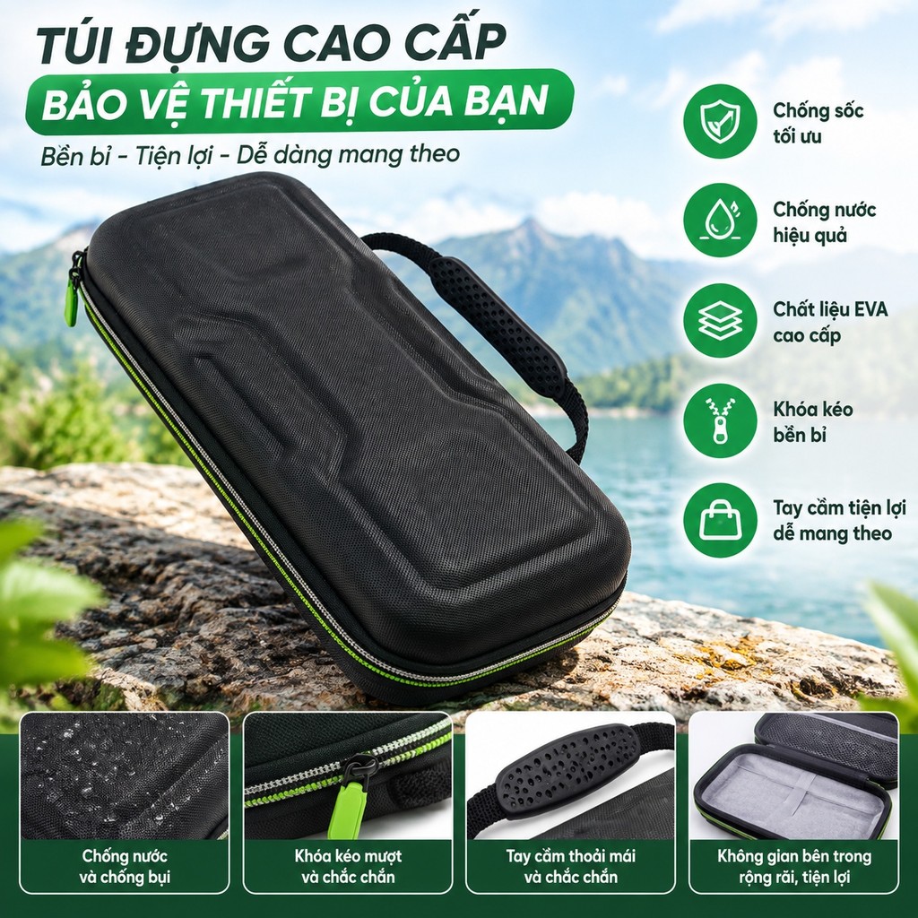 Hộp đựng EVA di động cho bảng điều khiển chơi game ROG XBOX Ally / Ally X, Túi bảo vệ chống rơi cho 